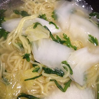 中華そばで塩ラーメン作り☆